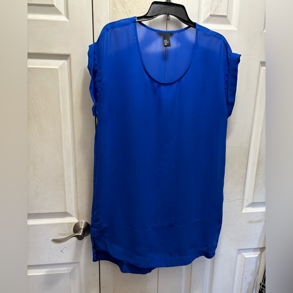 H and M Blue Sheer Women's Top